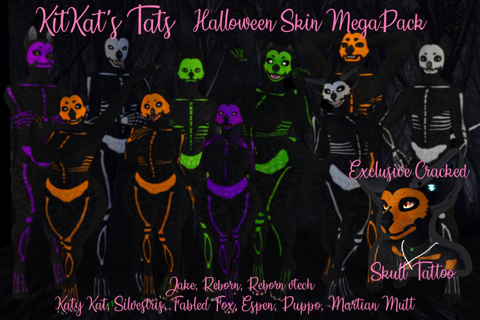 [KK] Skeleton Dog/Fox/Cat Megapack!