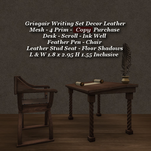 Griogair Writing Set Decor Leather1