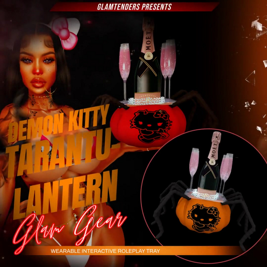 [GLAM GEAR] ~ DEMON KITTY TARANTU-LANTERN TRAY UNPACKER/ ADD