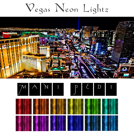 ~Mani Pedi~ Vegas Neon Lightz Polish - GenX HUD