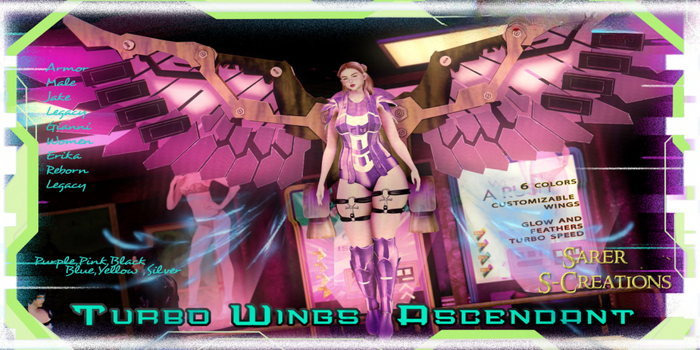 -Set Cyber Women-Wings-Fatpack-