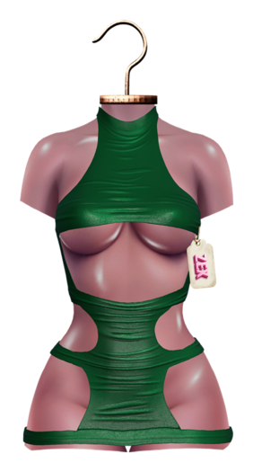 Ashley mini dress * Green * Larax, Reborn, Waifu, Legacy, BombShell
