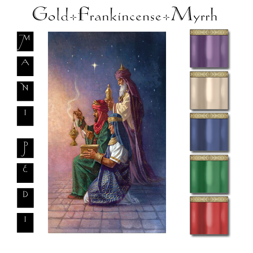 ~Mani Pedi~ Gold+Frankincense+Myrrh  Polish - Reborn HUD