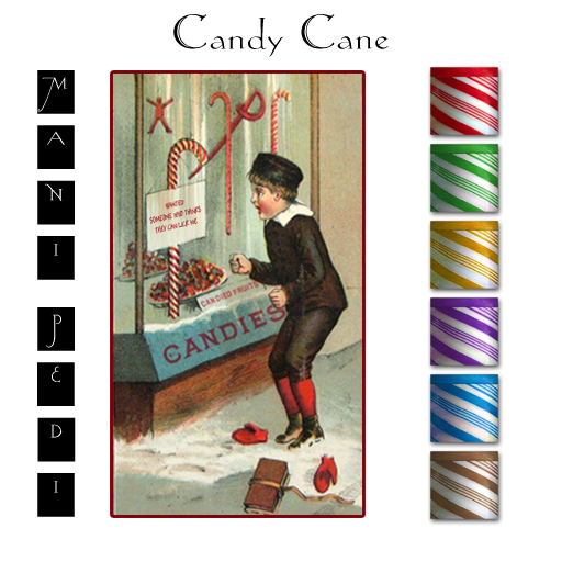 ~Mani Pedi~ Candy Cane Polish - Legacy HUD