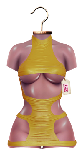 Ashley mini dress * Yellow * Larax, Reborn, Waifu, Legacy, BombShell
