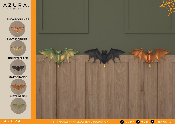 AZURA::: BAT HANGER - HALLOWEEN HOUSE DECORATION