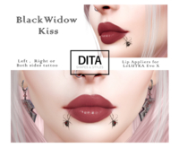 DITA - Black Widow Kiss lips tattoo - LeLUTKA Evo X