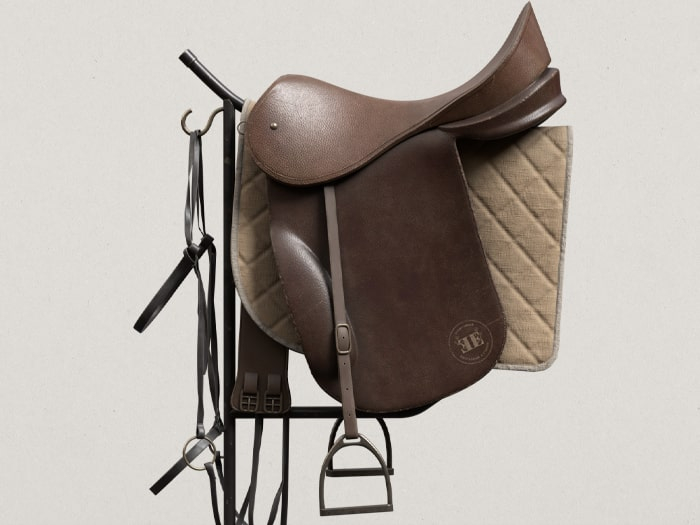 Nutmeg. Rider's Corner Saddle Rack / add me