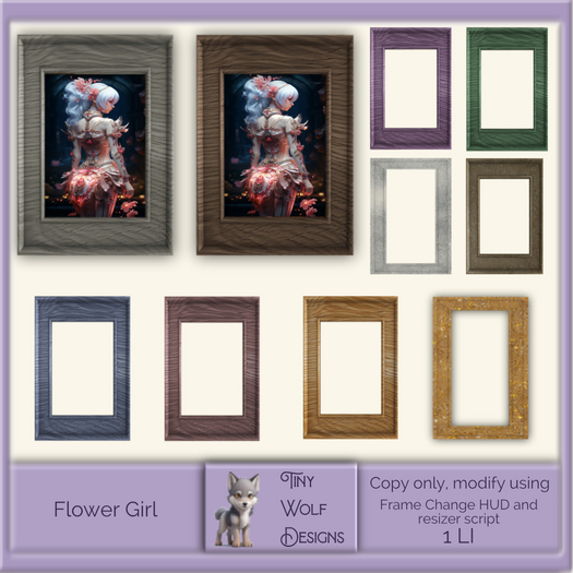 Flower Girl framed picture