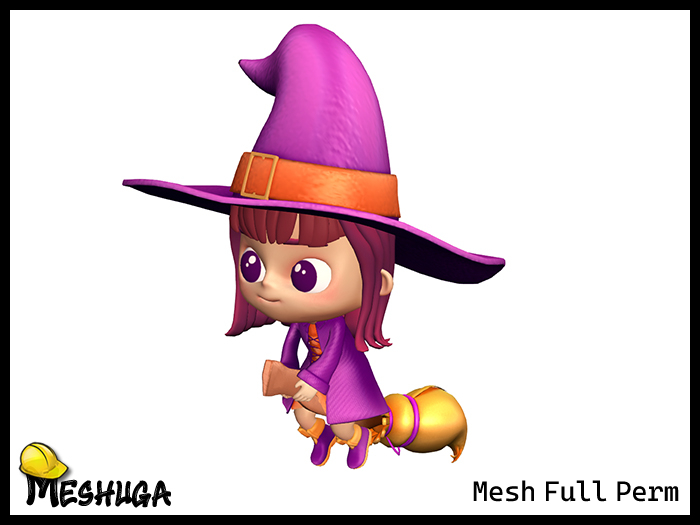 Meshuga Halloween Little Witch Character FULL PERM MESH 