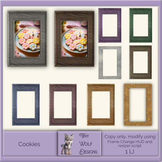 Cookies framed picture