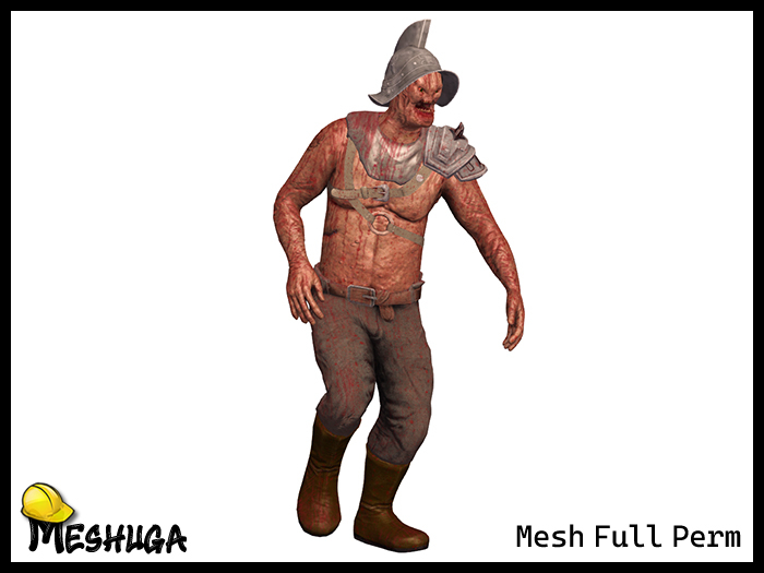 Meshuga  Krull Warrior Zombie Character FULL PERM MESH  
