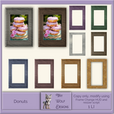 Donuts framed picture