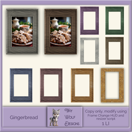 Gingerbread framed picture