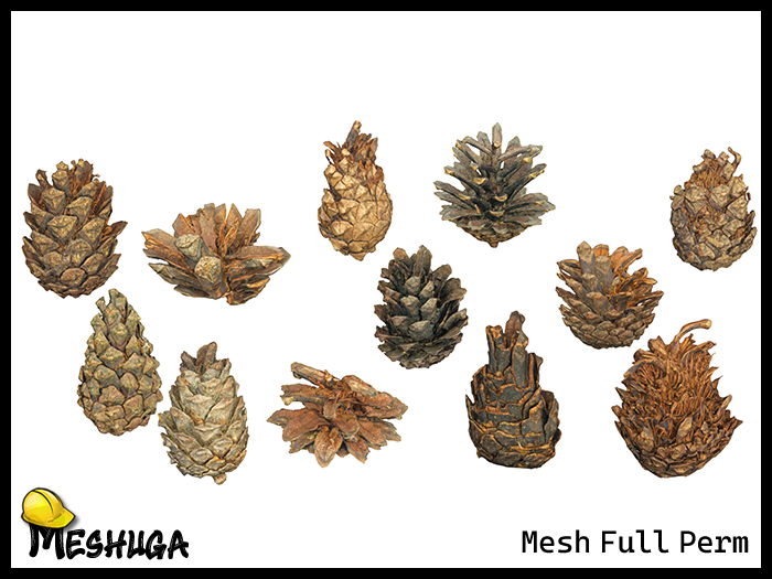 Meshuga Pine Cones Pack FULL PERM MESH 
