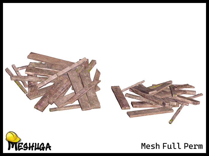Meshuga Pile of Wooden Planks FULL PERM MESH  