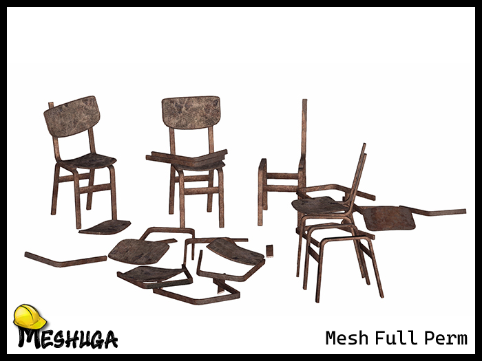 Meshuga Abandoned School Chairs FULL PERM MESH  