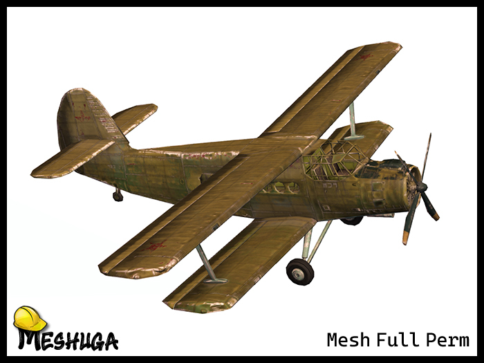 Meshuga Old Abandoned Airplane FULL PERM MESH 