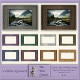 Scottish Highlands framed picture