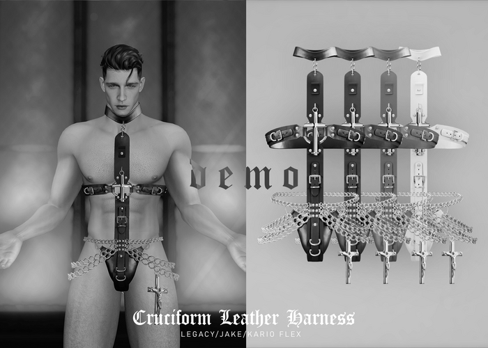 KLN SZN - Cruciform Leather Harness Demo