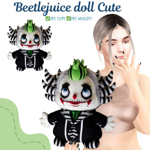 (MB) Cute Beetlejuice doll