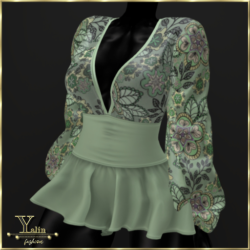 Yalin Fashion ALEXIS Mint TROUSER DRESS