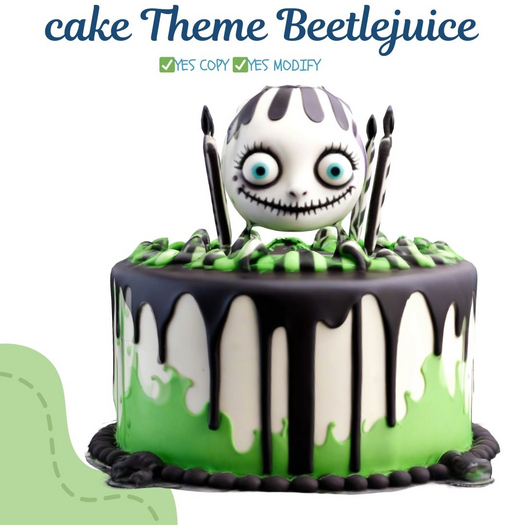 (MB) cake Theme Beetlejuice