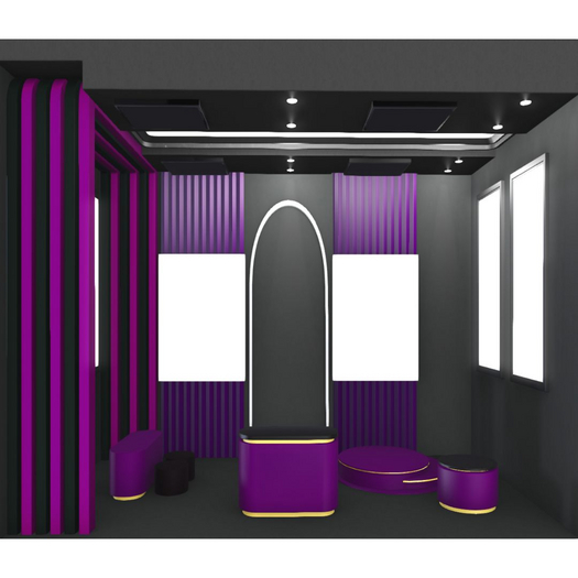 Standard booth Black Purple
