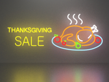 Thanksgiving day 34 neon sign Full Permission