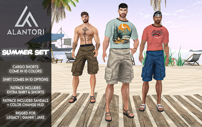 ALANTORI | Summer Set for Men Demo for Legacy, Jake & Gianni