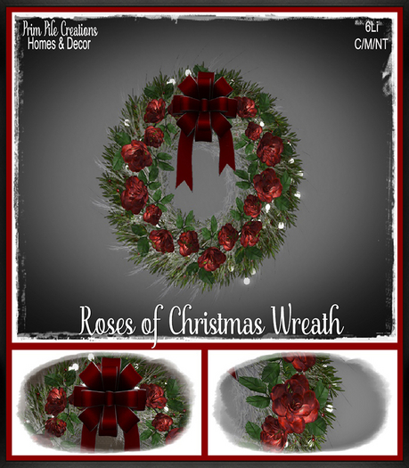 ~PPC~ Roses of Christmas Wreath 