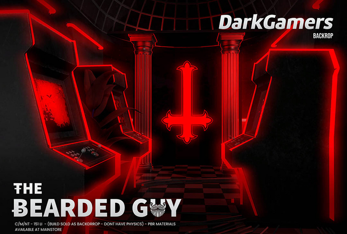 Dark Gamers Backdrop - The Bearded Guy 