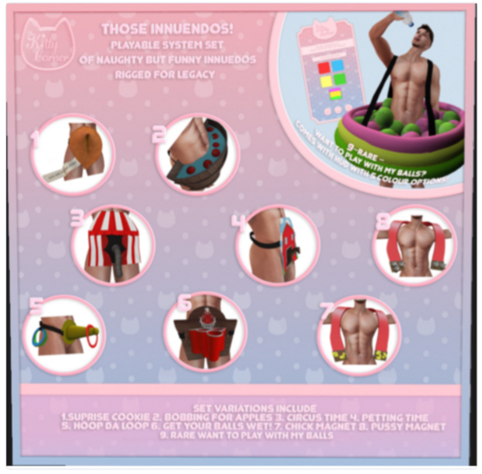 Second Life Marketplace - 9 Rare [TKC] Those Innuendos ~ want to play ...