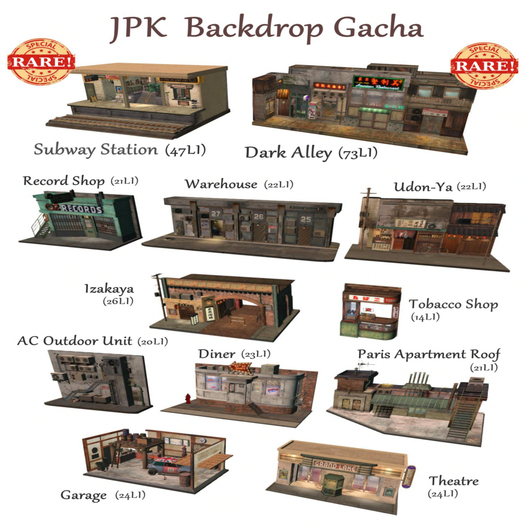 **JPK Backdrop Gacha Full Set