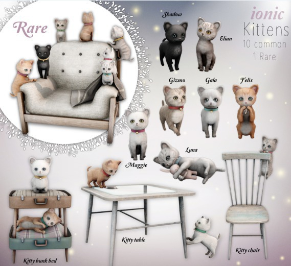 *ionic* Kittens complete set + rare (full pack)