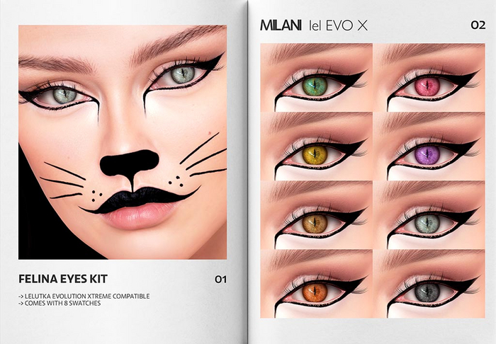 MILANI - "FELINA" EYES KIT / FATPACK
