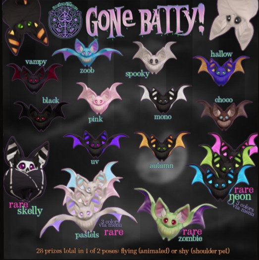 darkendStare. gone batty [pastel] fly RARE