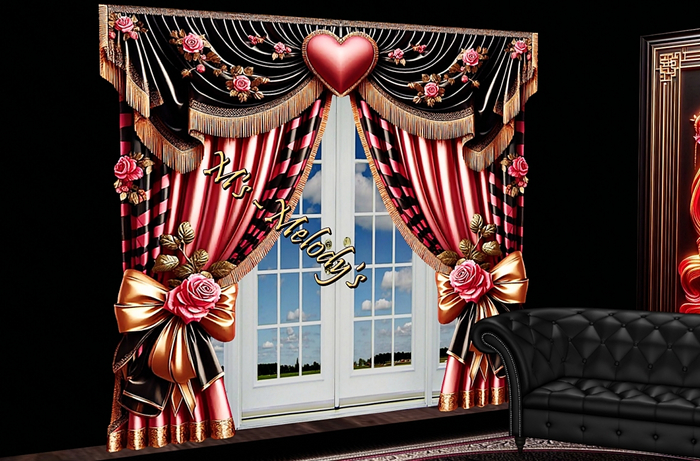 M's - Curtain - "Camilla's Rose"