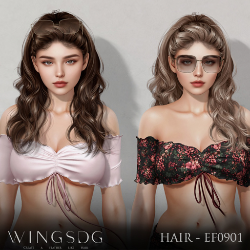 WINGS-HAIR-EF0901 Grays & Browns (Pack)