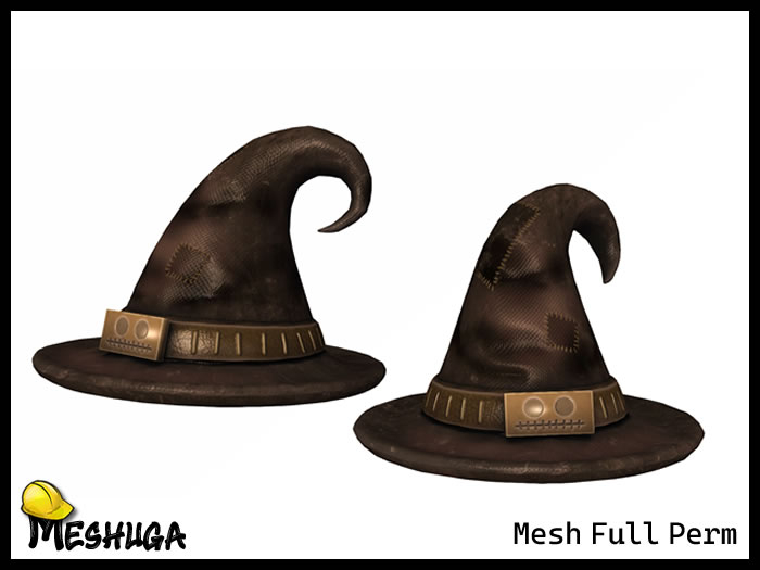 Meshuga Halloween Witch Hat - Enchanted  FULL PERM MESH