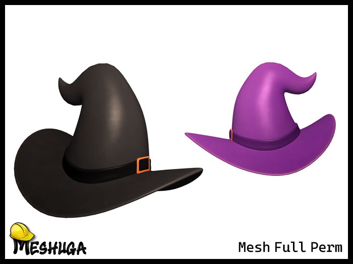 Meshuga Halloween Witch Hat - Coven FULL PERM MESH