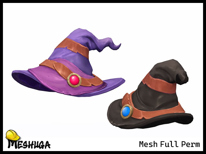 Meshuga Halloween Witch Hat - Charm FULL PERM MESH