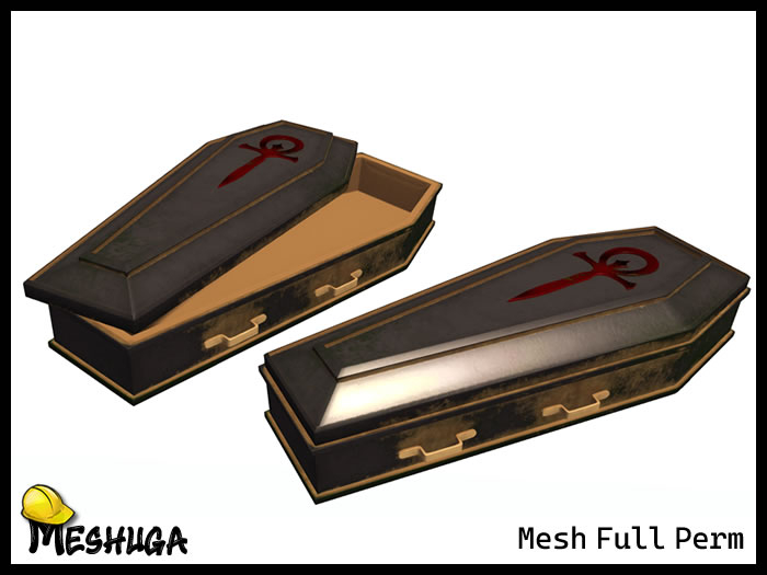 Meshuga Halloween Ankh Coffin FULL PERM MESH
