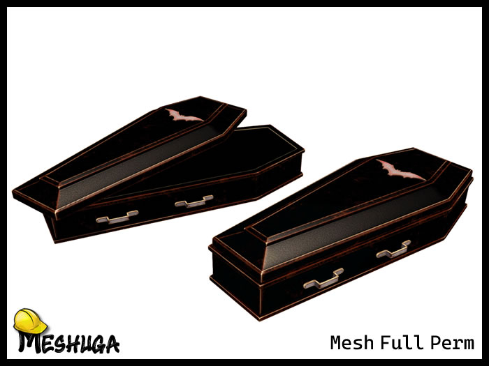 Meshuga Halloween Bat Coffin FULL PERM MESH