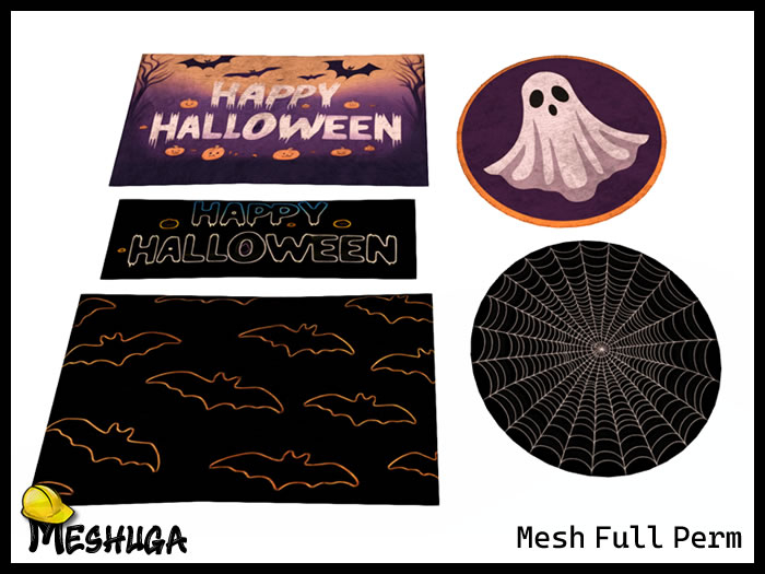 Meshuga Halloween Rugs FULL PERM MESH