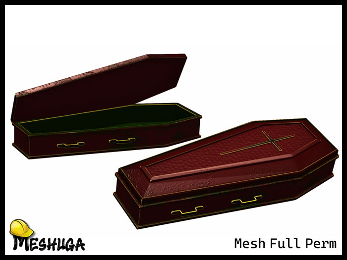 Meshuga Halloween Cross Coffin FULL PERM MESH 