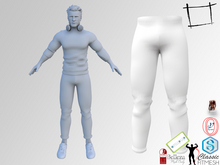 WC862 Men's Rolled Legs Slim Fit Stretch Chino Pants