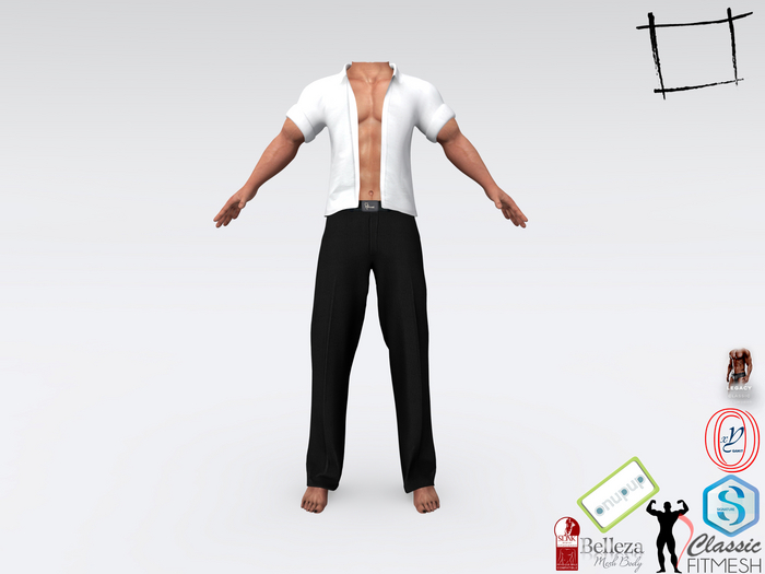 Full Perm Men's Open Front Shirt Gianni, Belleza Jack, Gamit, Adin, Slink, Legacy Male