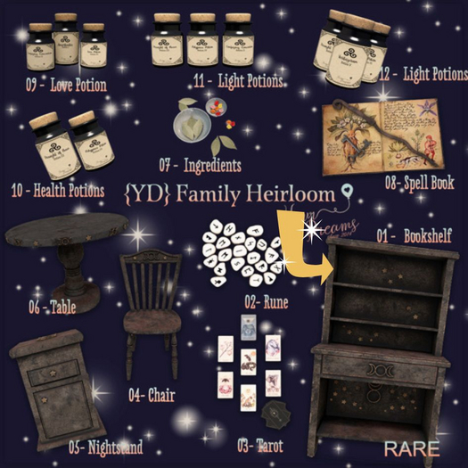 {YD} Family Heirloom - Bookshelf RARE 1