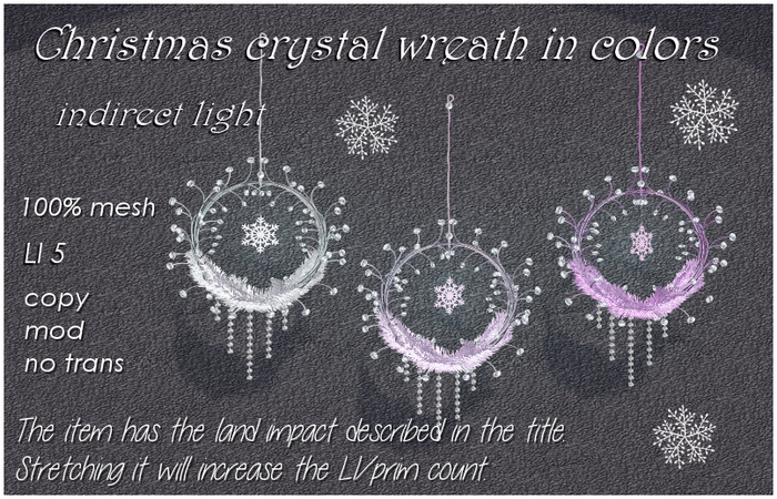 christmas crystal wreath
